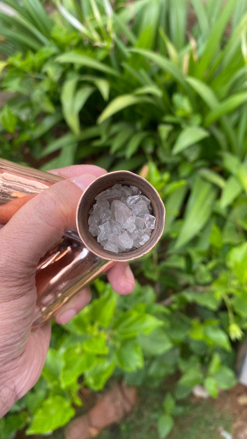 Nubian 22 MM Copper Meditation pyramid Kit Without copper main pipes with Crystal filling Optional HPC057