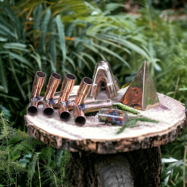 Russian 16 MM Copper Meditation pyramid Kit Without copper main pipes with Crystal filling Optional HPC072