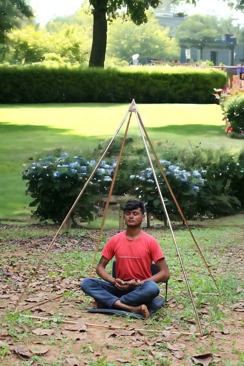 Russian 28 MM or L type 1 Inch Copper Meditation pyramid Kit Without copper main pipes with Crystal filling Optional HPC067