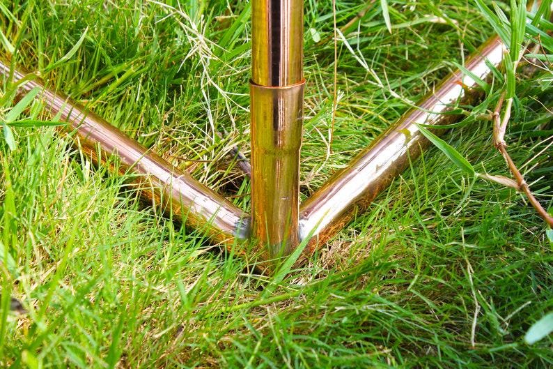 Russian 22 MM Copper Meditation pyramid Kit Without copper main pipes with Crystal filling Optional HPC070