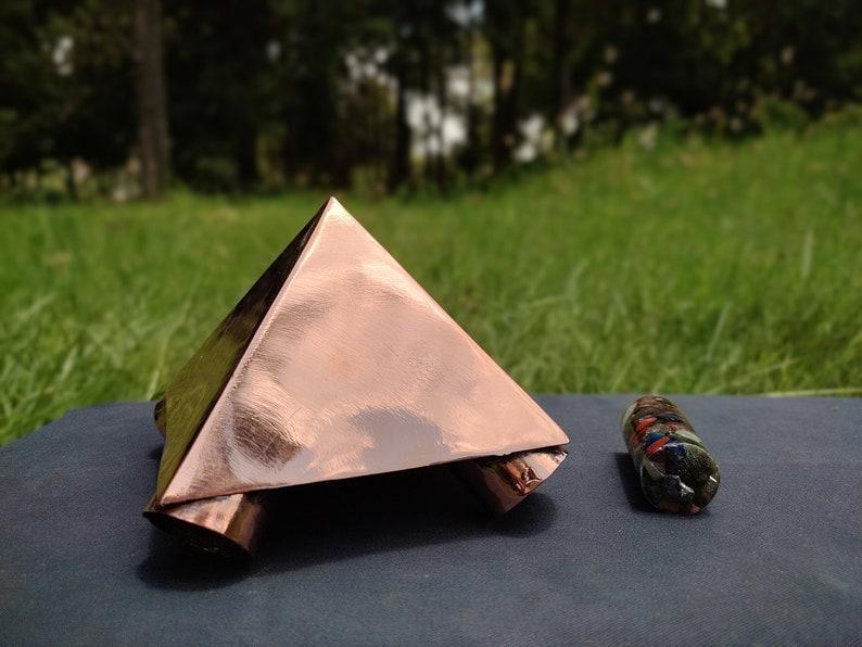 Copper Lite Duty Giza Meditation Pyramid 5 Feet Base Portable Version