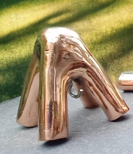 Copper Lite Duty Nubian Meditation Pyramid 3 Feet Base Portable Version