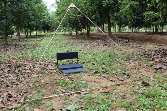 Copper Lite Duty Giza Meditation Pyramid 5 Feet Base with 5 corner connectors and 8 main pipes