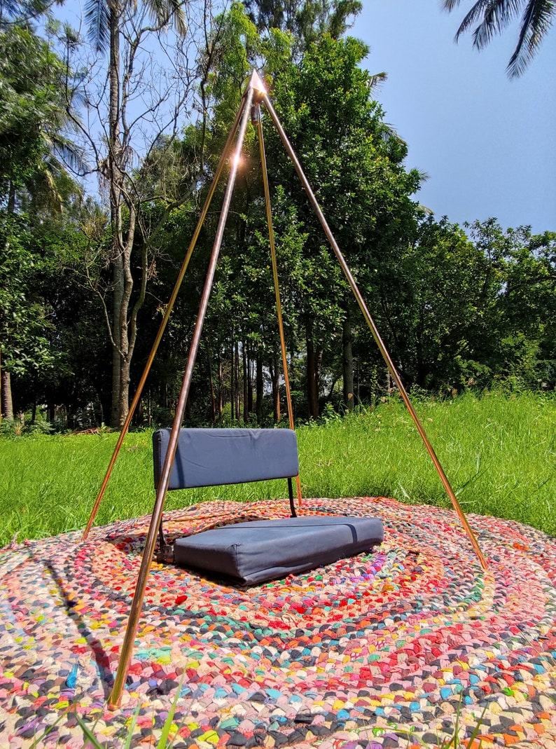 Copper Lite Duty Nubian Meditation Pyramid 4 Feet Base Portable Version