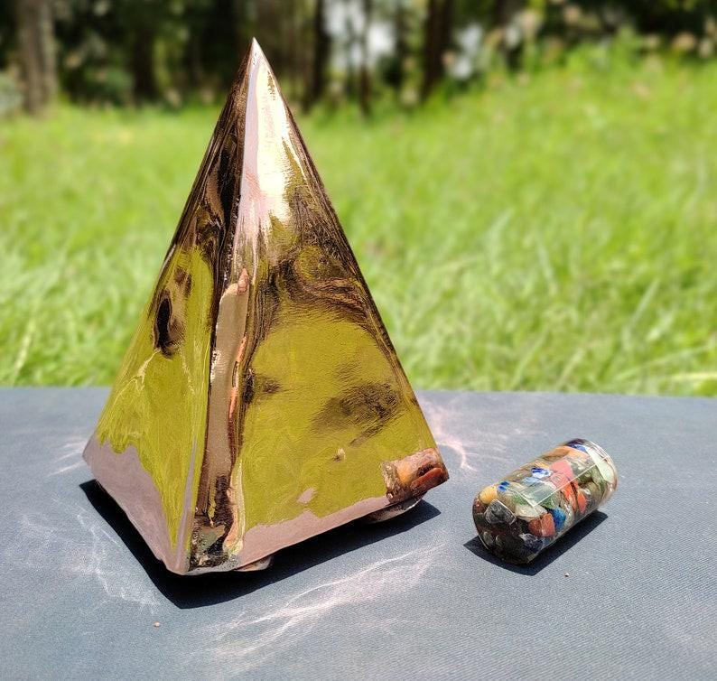 Copper Lite Duty Russian Meditation Pyramid 3 Feet Base Portable Version