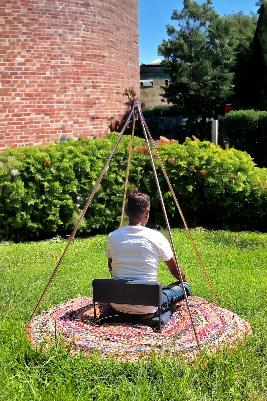 Copper Lite Duty Russian Meditation Pyramid 3 Feet Base Portable Version