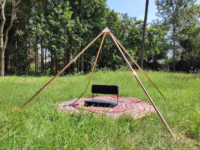 Copper heavy Duty Giza Meditation Pyramid 7 Feet Base Portable Version